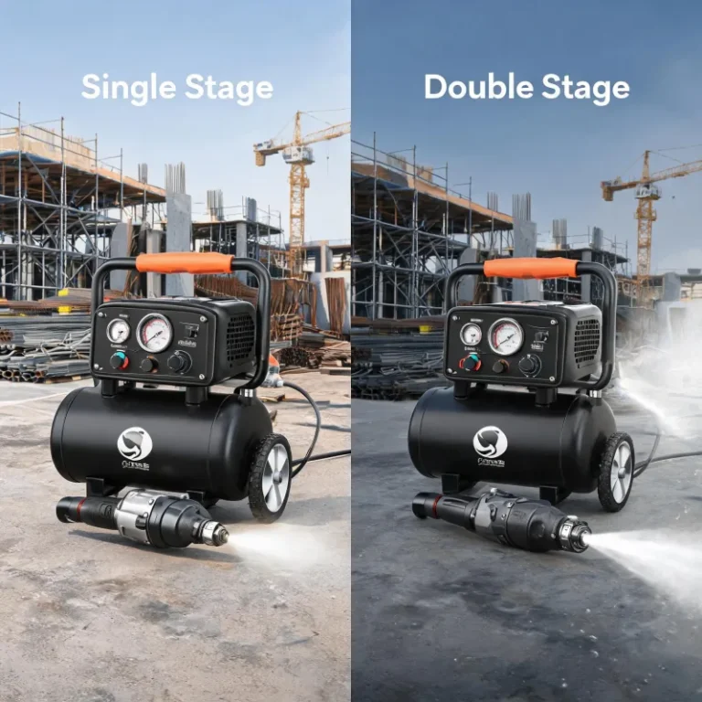 Oil Free Portable Air Compressor: Single vs Double Stage Compression Comparison