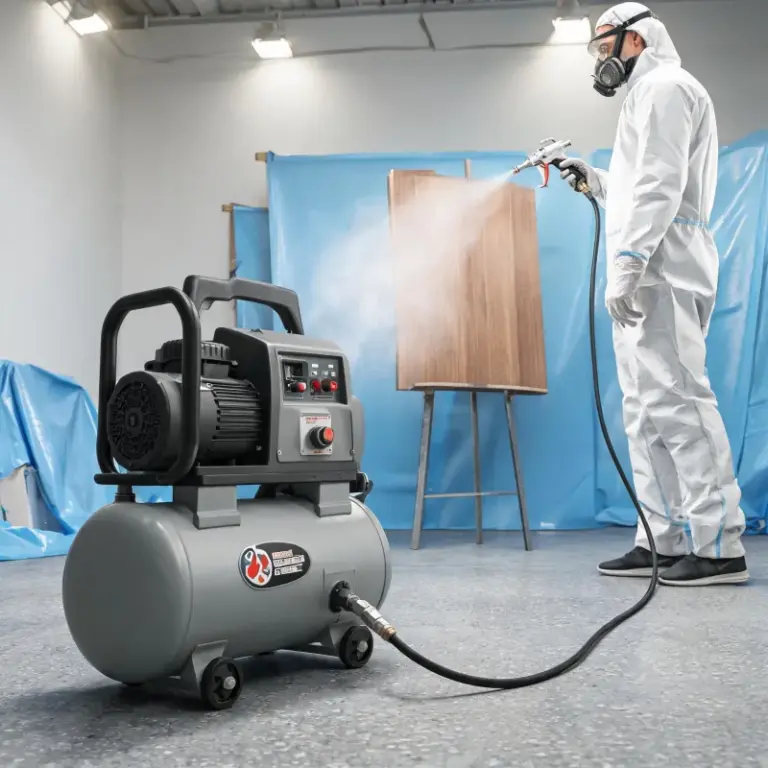 Using an Oil Free Portable Air Compressor for Indoor Spray Painting: Safe & Effective?